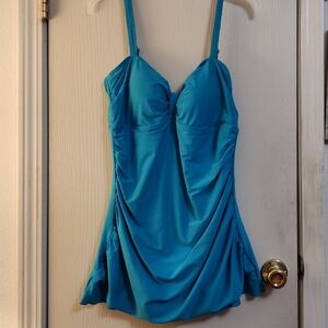 Blue One-Piece Swimsuit